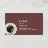 Ice Cream & Chocolate Dessert Business Card Visitenkarte (Rückseite)