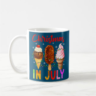 Ice Cream Christmas In July Summer Vacation Kids Kaffeetasse
