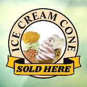 ICE CREAM CONE FENSTERAUFKLEBER (Blatt 3)