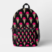Ice Cream Cone Pattern Bedruckter Rucksack (Vorderseite)