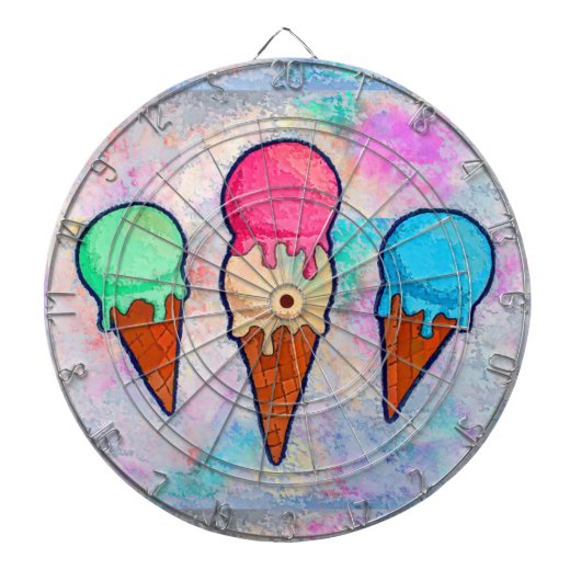 Ice Cream Cones Dart Board Dartscheibe (vorne)