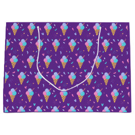 Ice Cream Cones Design  Große Geschenktüte