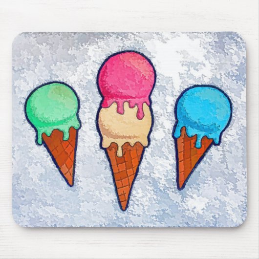 Ice Cream Cones Mouse Pad Mousepad (Vorne)