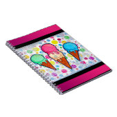 Ice Cream Cones Notebook Notizblock (Rechte Seite)