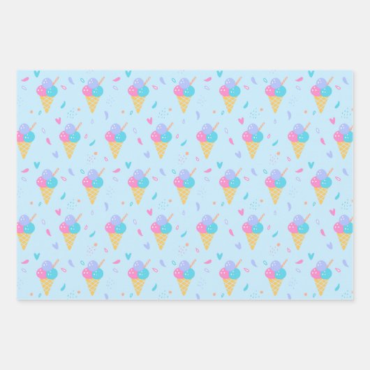 Ice Cream Design Geschenkpapier Set (Vorderseite 2)