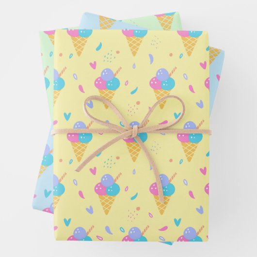 Ice Cream Design Geschenkpapier Set (Beispiel)