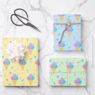 Ice Cream Design Geschenkpapier Set
