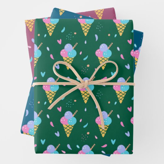 Ice Cream Design Geschenkpapier Set (Beispiel)