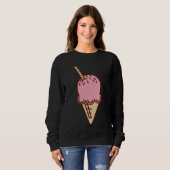 ice cream design ice cream motif sweet water ice c sweatshirt (Vorne ganz)