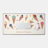 Ice Cream Desk Mat Schreibtischunterlage (Tastatur & Maus)