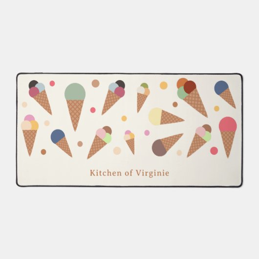 Ice Cream Desk Mat Schreibtischunterlage (Vorderseite)
