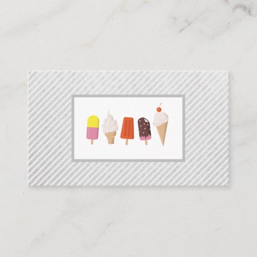 Ice Cream Desserts Treuekarte (Vorderseite)