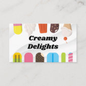 Ice Cream Desserts Visitenkarte (Vorderseite)