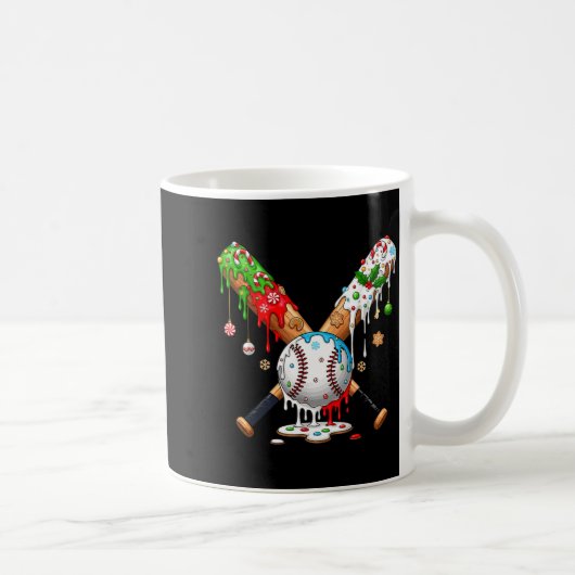 Ice Cream Drip Baseball Christmas Xmas Pajama Kids Kaffeetasse (Rechts)