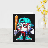 Ice Cream Drip Baseball Sts Baseball Lifestyle Boy Karte (Gelbe Blume)