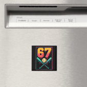 Ice Cream Drip Baseball Zeug 67 Meme Gen Alpha &a Magnet (In Situ (Geschirrspüler))