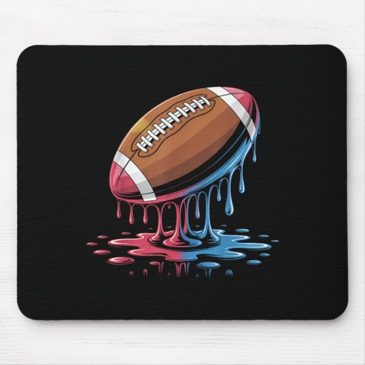 Ice Cream Drip Football Mousepad (Vorne)