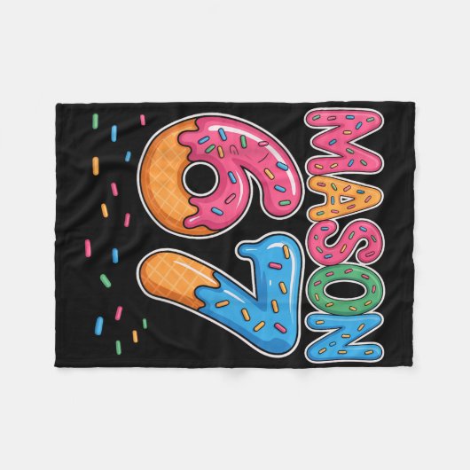 Ice Cream Drip Mason Six Seven 6 7 Gen Alpha Slang Fleecedecke (Vorderseite (Horizontal))