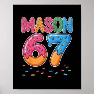 Ice Cream Drip Mason Six Seven 6 7 Gen Alpha Slang Poster