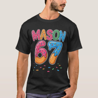 Ice Cream Drip Mason Six Seven 6 7 Gen Alpha Slang T-Shirt