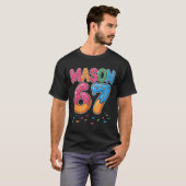 Ice Cream Drip Mason Six Seven 6 7 Gen Alpha Slang T-Shirt (Vorne ganz)