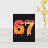 Ice Cream Drip Six Seven 67 Valentines Day For Men Karte (Gelbe Blume)