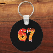 Ice Cream Drip Six Seven 67 Valentines Day For Men Schlüsselanhänger (Vorderseite)