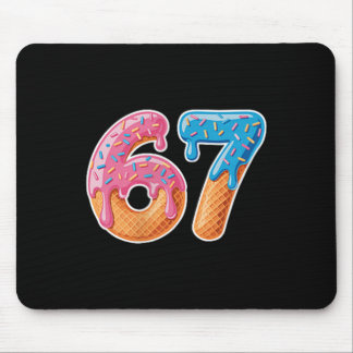 Ice Cream Drip Six Seven 6 7 Meme 67 Mousepad