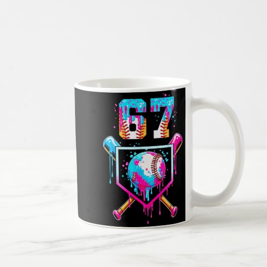 Ice Cream Dripng Boys Baseball Drip Fun 6 7 Six Se Kaffeetasse (Rechts)