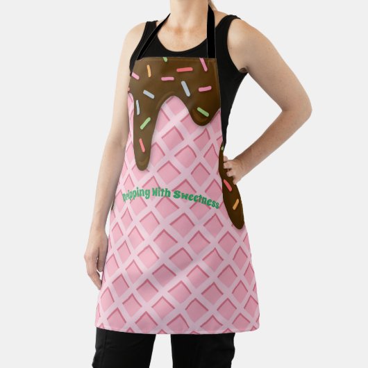 ICE CREAM DRIPPING CONEAll-over Print Schürze (InSitu)