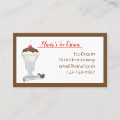 Ice Cream Einladungs-Notepad Visitenkarte (Vorderseite)