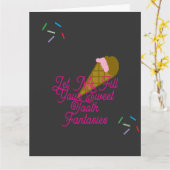 ICE CREAM FANTASY KARTE (Gelbe Blume)