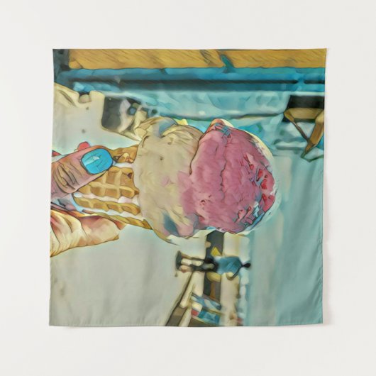 Ice cream flavor wandteppich (Vorderseite (Horizontal))