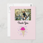 Ice Cream Foto Vielen Dank Postkarte (Vorne/Hinten)