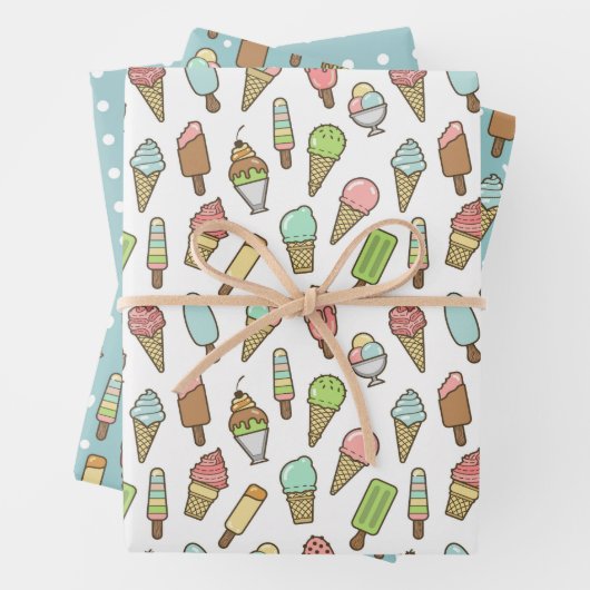 Ice Cream Geschenkpapier Set (Beispiel)