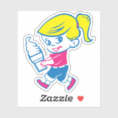 Ice Cream Girl Sticker (Blatt)