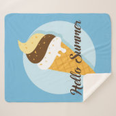 Ice Cream Hallo angepasste Farbtücher Sherpadecke (Vorderseite (Horizontal))