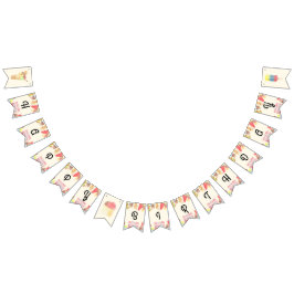 Ice Cream Happy Birthday Bunting Banner