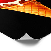 Ice Cream Heart Funny Drip Valentines Day Boys Gir Poster (Ecke)