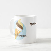 Ice Cream Hello individuelle Name Tasse (Vorderseite Links)