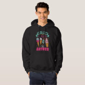 Ice Cream Ice I Love Ice Cream Hoodie (Vorne ganz)