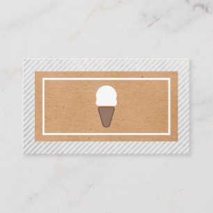 Ice Cream Icon Natural Look Loyalität Treuekarte