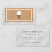 Ice Cream Icon Natural Look Loyalität Treuekarte (Vorne/Hinten)