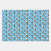 Ice Cream Illustration über das gesamte Muster Geschenkpapier Set (Vorderseite 2)