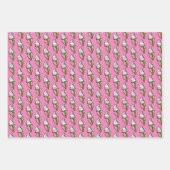 Ice Cream Illustration über das gesamte Muster Geschenkpapier Set (Vorderseite)