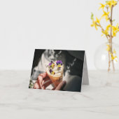 Ice cream invitation card karte (Gelbe Blume)