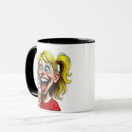 Ice Cream Joy Burst Tasse (Vorderseite Links)