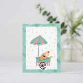 Ice Cream Kindergeburtstag Party Danke Karte (Stehend Vorderseite)