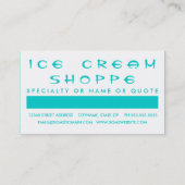 ICE CREAM Kundenzufriedenheit (Mod-Quadrate) Treuekarte (Rückseite)