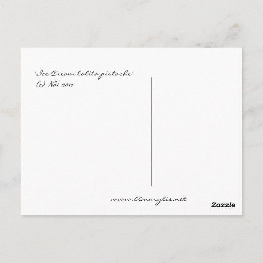 Ice Cream Lolita Postkarte (Rückseite)